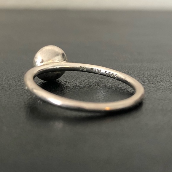 PANDORA DROPLET RING, ROCK CRYSTAL - Picture 3 of 7